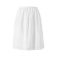 Sunisery Women Half Slips Elastic Waist Solid Color Satin Underskirt
