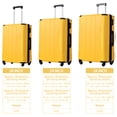 thumbnail image 2 of Hardshell Luggage Sets 3 Pcs Spinner Suitcase with TSA Lock Lightweight 20''24''28'', 2 of 12