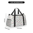 thumbnail image 3 of Fotbe Milk Tea2 Bolsa de Viaje con Estampado, Bolsa de Fin de Semana para Mujer con Compartimento para Zapatos, Bolsa de Gimnasio con Bolsillo Húmedo, 3 of 7