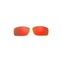 Walleva Fire Red Polarized Replacement Lenses for Oakley Square Wire II (OO4075 Series) Sunglasses