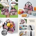 thumbnail image 3 of Binienty Cherry Blossom School Bag for High School Girls 14-16 Panda Backpack and Lunch Box Set Kids 17 Inch Backpack with Lunchbag Pen Bag Water Bottle Holder 4 Pack Children Rucksack Set, 3 of 8