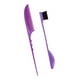 thumbnail image 3 of Kit de peine para peinar el cabello, cepillo de doble cara con control de bordes, peine de cola de rata, cabello resistente Violeta, 3 of 9