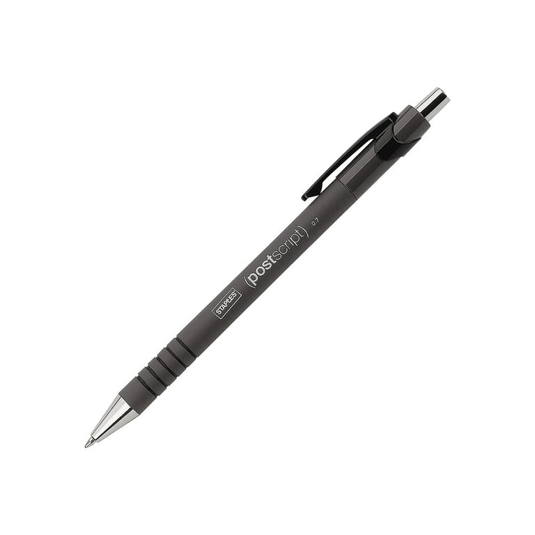 Sksloeg Ballpoint Pens Black No Bleed Black Click Retractable Pens, 6-Count  Pack, Gift Pens for Smooth Writing, Pens with Super Soft Grip Ball Point  Pen 
