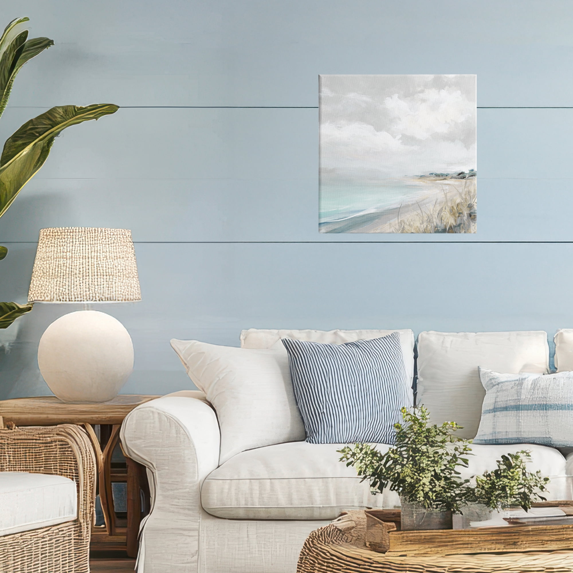 Stupell Industries Coastal Morning By The Dunes Canvas Wall Art, design by Carol Robinson