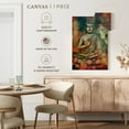 thumbnail image 5 of Elephant Stock Sitting Buddha In Colors Wall Art - Vertical Canvas Wall Art - Living Room Wall Decor - People Canvas - Gray And Orange Decor - 32" x 48", 5 of 8