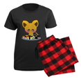 thumbnail image 5 of CafePress - I Love Sushi Women's Dark Pajamas - Women's Short Sleeve Print T-Shirt and Pants Dark Cotton Pajama Set, 5 of 7