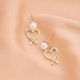 thumbnail image 3 of Pendientes del día de San Valentín para mujer Pendientes de corazón para niñas Pendientes colgantes de corazón Regalos del día de San Valentín para ella Pendientes de corazón, 3 of 5