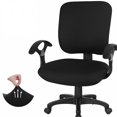 thumbnail image 6 of AUQ Stretch Office Computer Chair Seat Covers,Desk Chair Cover,Office Chair Seat Cover,Removable Washable Anti-dust Desk Chair Seat Cushion Protectors for Computer Chair, 6 of 7