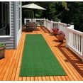 thumbnail image 3 of Ottomanson Evergreen Grass Collection Artificial Turf Area Rug, 3 of 4