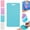 Blue#002, variant on Erasable Badge Sticky Notes, Reusable Silicone Vertical Badge Buddy, Ballpoint Pen Write&Alcohol Wipeable Notepad, Lightweight Badge Notepad for Nurses Doctor(Purple)