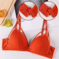 thumbnail image 6 of ZHENHONG Women's Cut Out Contrast Mesh Wireless Bra Sleeveless Triangle Bralette Bra for Daily Wear Wireless Bras for Women, 6 of 9