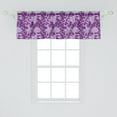 thumbnail image 2 of Ambesonne Spring Window Valance, Spring Romantic Meadow, 54" X 18", Purple White, 2 of 3