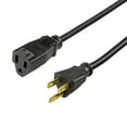 thumbnail image 3 of Hyper Tough 10FT 16AWG 3 Prong Black Outdoor Single Outlet Extension Cord, 13 amps, 3 of 8