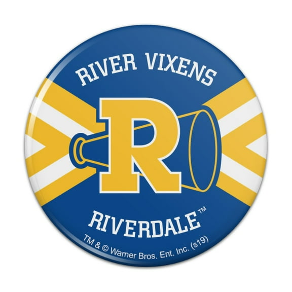 Riverdale River Vixens Cheer Logo Kitchen Refrigerator Locker Button Magnet