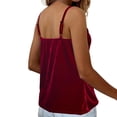 thumbnail image 5 of BUIGTTKLOP Velet Tops for Women Adjustable Spaghetti Strap Sleeveless Shirts Scoop Neck Velour Camisole Tops Loose Fitted Party Camis, 5 of 6