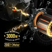 Cunfon M200 Electric Dirt Bike 3000W Motor 34 Mph 43.5 Miles for Adults Teens
