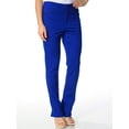 thumbnail image 2 of I.N.C Womens Faux Leather Trim Casual Trouser Pants, Blue, 0 Regular, 2 of 3