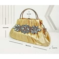 thumbnail image 2 of Kukuzhu Rhinestone Evening Handbags Women Chic Wedding Party Evening Clutch Purse Chain Shoulder Bag, 2 of 7