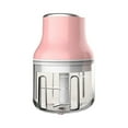 thumbnail image 2 of LSLJS Electric Mini Garlic Chopper Garlic Masher, Garlic Press Mincer Pepper Chili Vegetable Meat Grinder, Food Processor Mincer Mixer 250ML, Mashed Garlic Machine, 2 of 9