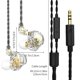 thumbnail image 3 of XWSHYW Auricular Auriculares Intrauditivos Dinámicos con Calidad de Sonido de Alta Fidelidad y Subwoofer Controlados Por Cable, 3 of 6