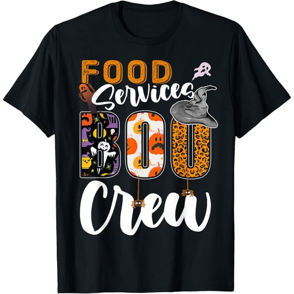 Food Services Boo Crew Dietary Halloween T Shirt Size S-5XL