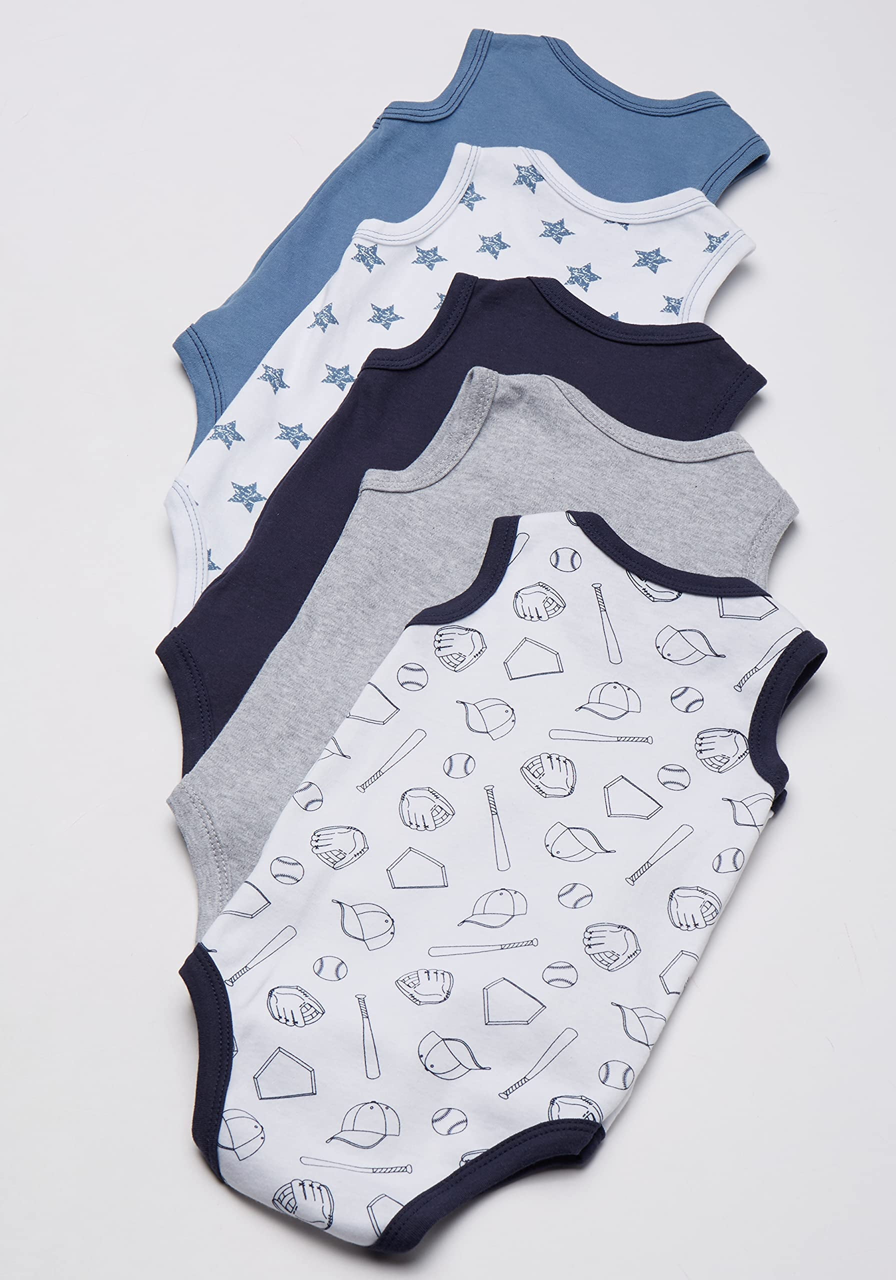 Hudson Baby Sleeveless Bodysuits, 5-Pack, Preemie-24 Months