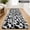 White, variant on Small Leopard Print Rug for Bedroom, 2x4 Black and White Soft Runner Carpet