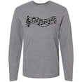 thumbnail image 3 of Inktastic Music Staff Musical Long Sleeve T-Shirt, 3 of 5