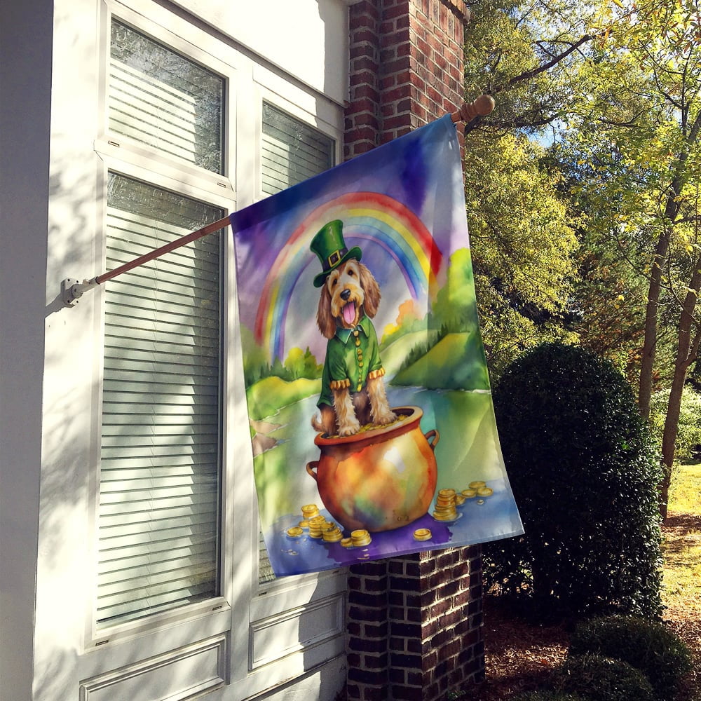 Otterhound St Patrick's Day House Flag 28 in x 40 in