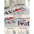 thumbnail image 5 of Welcome to Area Rug for Bedroom 5x7 Ft Our Home Retro Grey Wood Grain Farmhouse Super Soft fuzzy Throw Rug Non-Slip Fluffy Plush Indoor Floor Carpet for Living Room Nursery Home Decor, 5 of 8