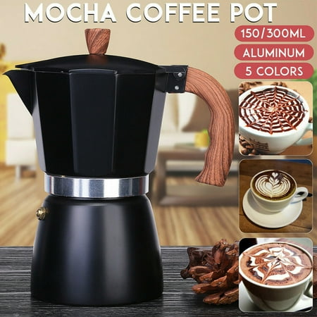 

SunSunrise Aluminum Italian Style Espresso Coffee Maker Percolator Stove Top Pot Kettle