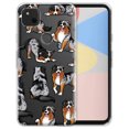 thumbnail image 1 of FINCIBO Soft TPU Clear Case Slim Protective Cover for Google Pixel 4a 5.8" 2020, Australian Shepherd Funny Playful Postures, 1 of 3
