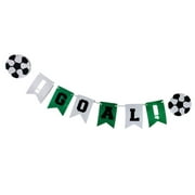 Football Themed Goal Bunting Banner Garland Party Sports Decor Props