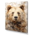 thumbnail image 2 of Designart "Minimalist Bear Amidst Ice" Animals Bear Wall Decor, 2 of 7
