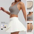 thumbnail image 3 of qafoshin Solid Color Sport Bras for Women Breathable Stretch Comfy Wirefree Workout Bras High Support Pad Mesh Racerback Bras, 3 of 7