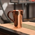 thumbnail image 4 of DOMELAY Copper Coffee Mug Handmade Pure Copper Cup 400ml Water Mug Home Kitchen Decor Outdoor Drinkware for Tea, 4 of 7