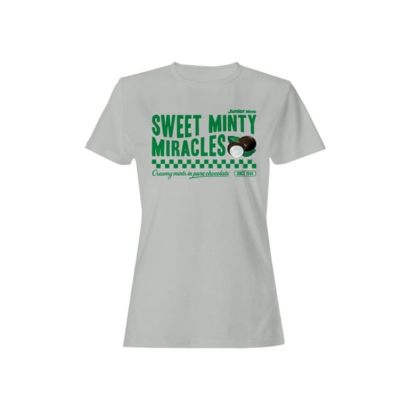 Officially Licensed Junior Mints Sweet Minty Miracles Design Women's T-shirt