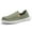 Green, variant on Men's Casual Low Top Canvas Shoes Male Loafers Sneakers Slip On Breathable Flats Boat Shoes Driving Shoes Moccasins Casual Walking Shoes