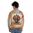 thumbnail image 5 of Happy Thanksgiving Wirehaired Pointing Griffon Turkey Costume Pumpkins Autumn Leaves All Over Print 3D Baseball Jacket Dog Lover Bomber Jacket Softball - 13014, 5 of 6