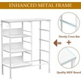 thumbnail image 7 of MIDOQIN Nightstand with Charging Station and LED Lights, Bedside Table with 3-Tier Shelf Modern 4 Drawers Dressers End Table with Wooden Top, 7 of 7
