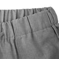 thumbnail image 5 of Erwazi Women's Solid Shorts Drawstring Waist Loose Fit Summer Mid Length Lightweight Shorts with Pockets, 5 of 8