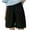 Black, variant on ICHUANYI Fashion Women's Ladies Casual Elastic Waist Loose Pockets Solid Shorts Pants