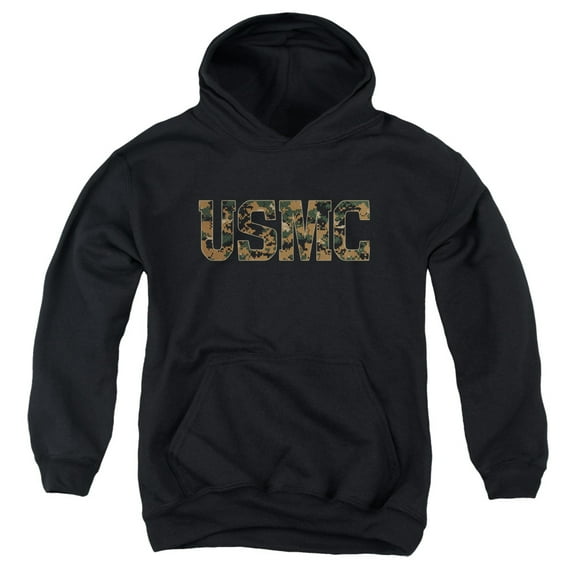 Us Marine Corps - Usmc Camo Fill - Youth Hooded Sweatshirt - Small