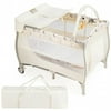 Portable Foldable Baby Nursery Center Playard Playpen w/ Changing Station