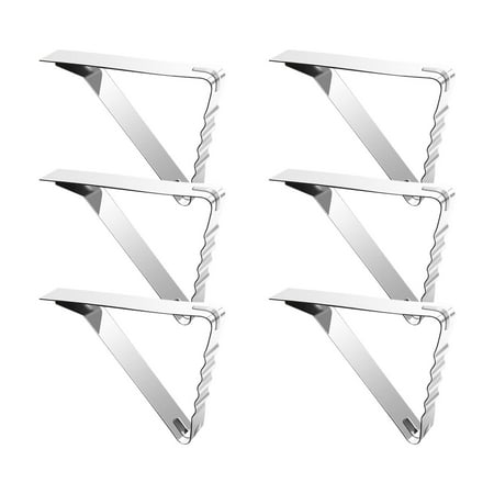 

Table Cloth Rectangle Table Tablecloth Wave Clip Clip Tablecloth Stainless Elastic 6PC Steel Clip Fixing Kitchen，Dining & Bar