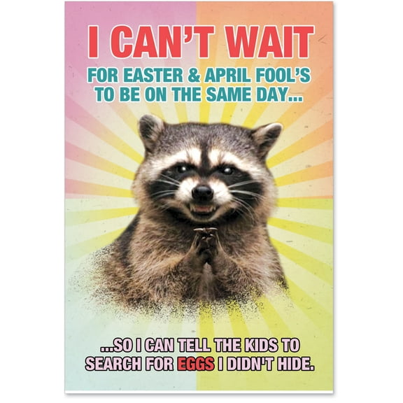 NobleWorks - 0016 Funny Easter Card ' & April Fool'S Humor Paper ' with Envelope by NobleWorks