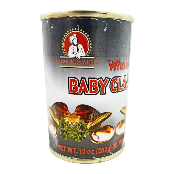 Chef's Quality Whole Baby Clams 10 oz.