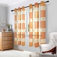thumbnail image 2 of Yayeee Window Curtains Light Filtering 63"x42" Grommet Panel Pair Home Living Room Decor, Geometric Pattern, 2 of 7