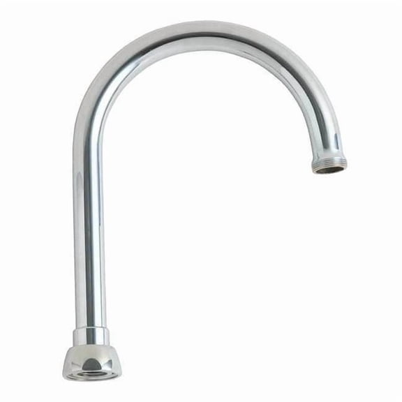 Chicago Faucet Gooseneck Spout, Brass GN2AH8JKABCP