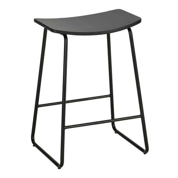 Mainstays Metal Counter Height Stools, Black Iron Counter Height Stools